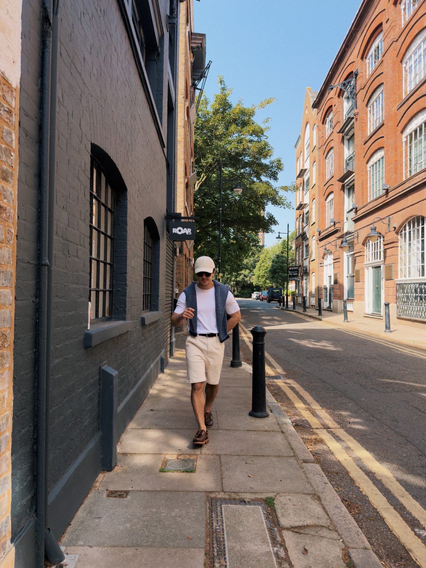Ivo Lazarov walking a London street